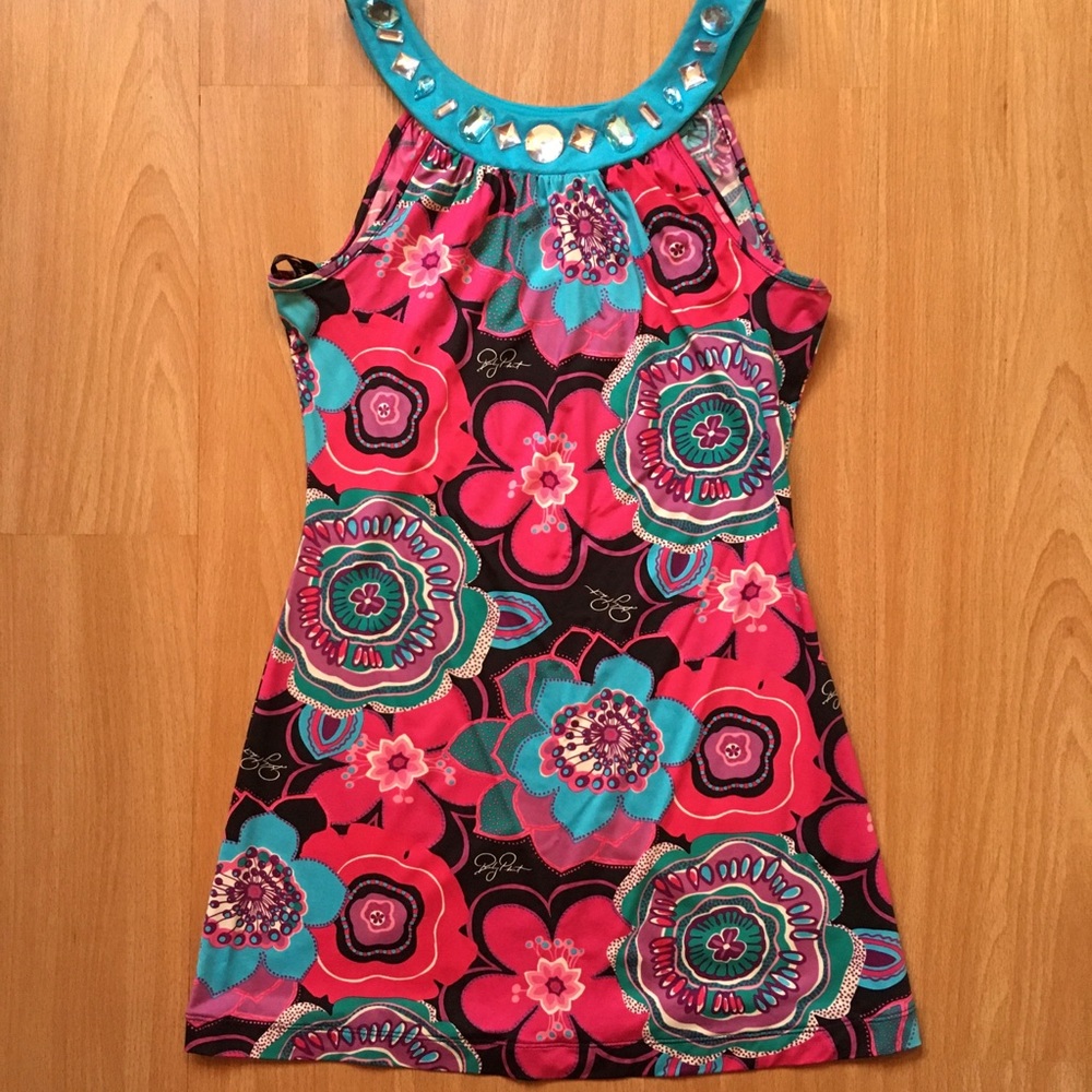 Baby Phat pink tunic dress, size small - Picture 2 of 6